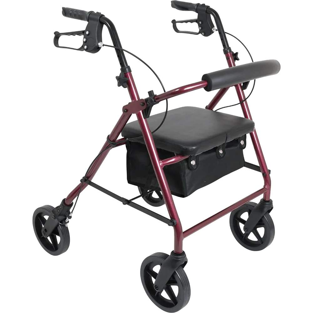 ProBasics Deluxe Aluminum Rollator with 8-inch Wheels