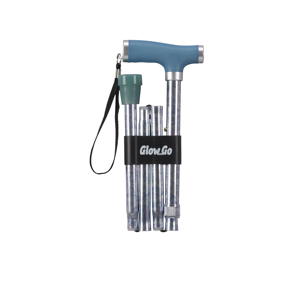Folding Canes With Silicone Glow Grip Handle & Tip
