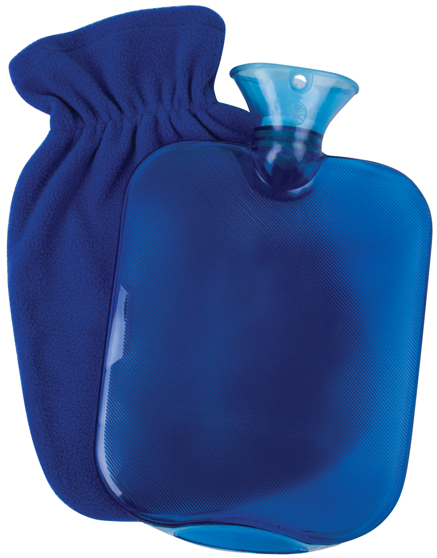 Hot Water Bottle With Fleece Cover